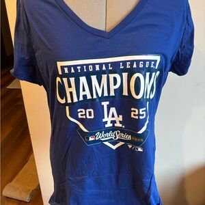 Fanatics Royal Blue LA Dodgers WS Champion Short Sleeve Tee